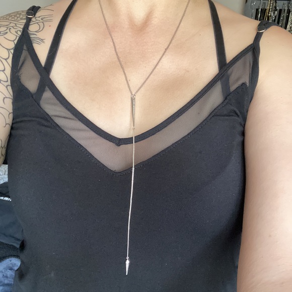 Kendra Scott silver tone CZ necklace - Picture 1 of 6